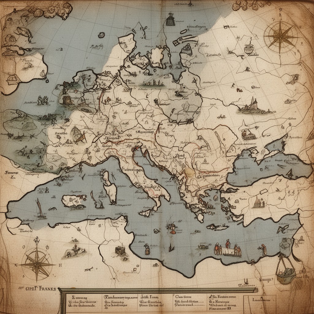 AI-generated illustration of Kingdom of the Franks