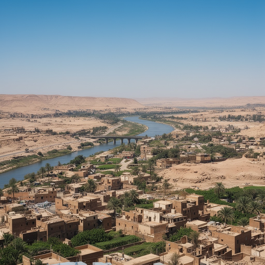AI-generated illustration of Asyut Governorate