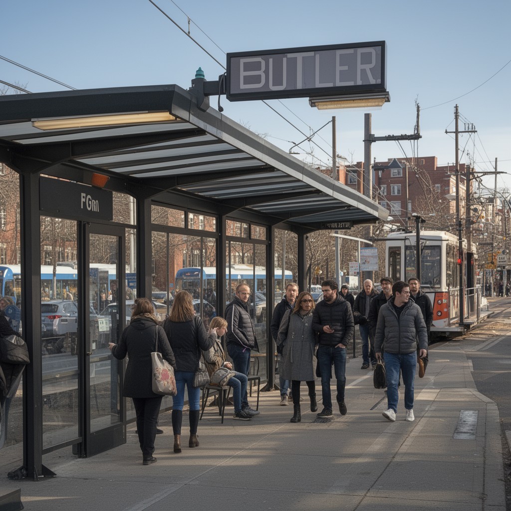 AI-generated illustration of Butler station