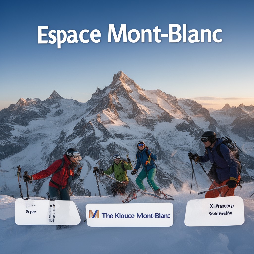 AI-generated illustration of Espace Mont-Blanc