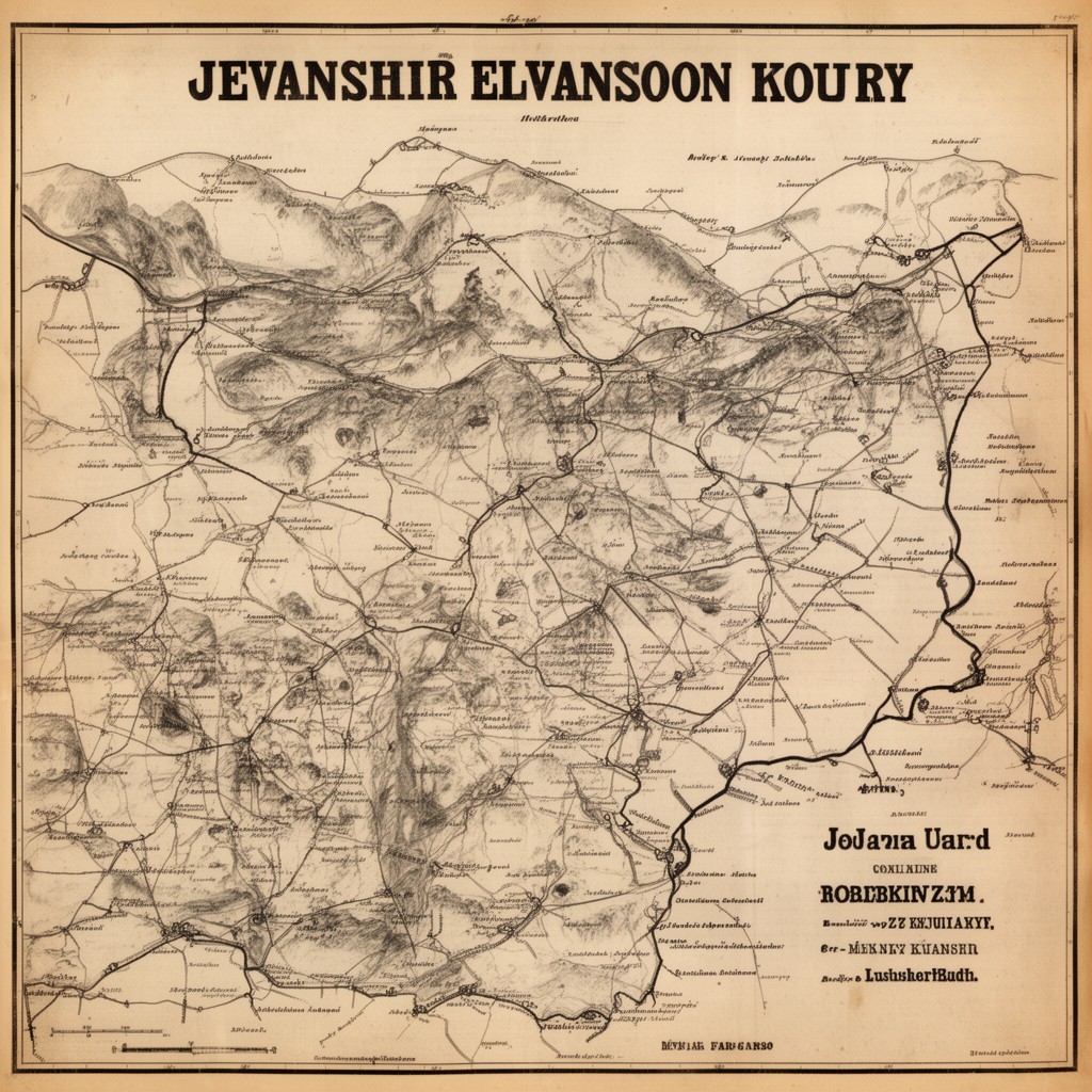 AI-generated illustration of Jevanshir uezd