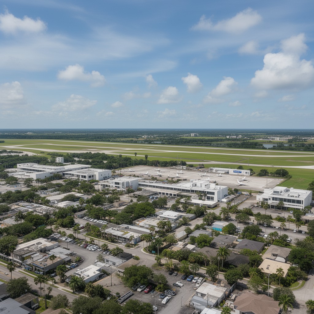 AI-generated illustration of Orlando Executive Airport