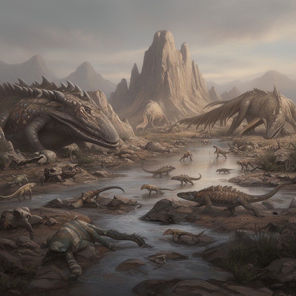 AI-generated illustration of Permian Period
