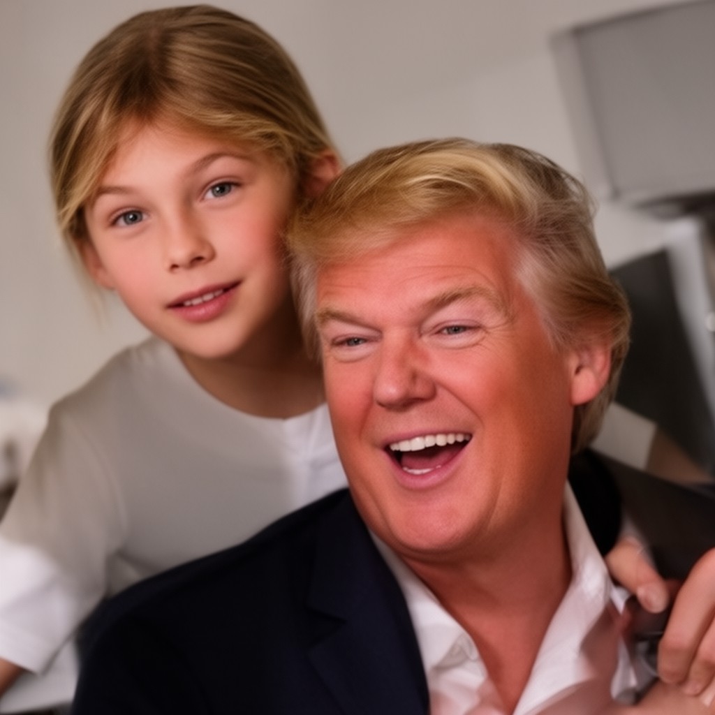 AI-generated illustration of Tristan Milos Trump