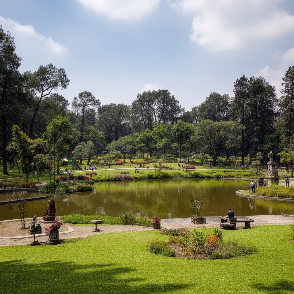 AI-generated illustration of Bosque de Chapultepec