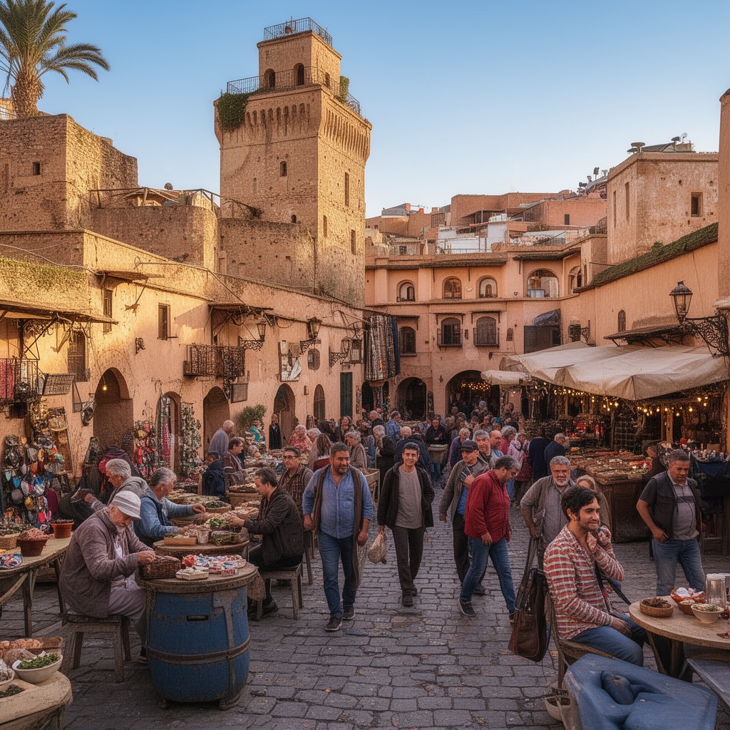 AI-generated illustration of Fes el-Bali
