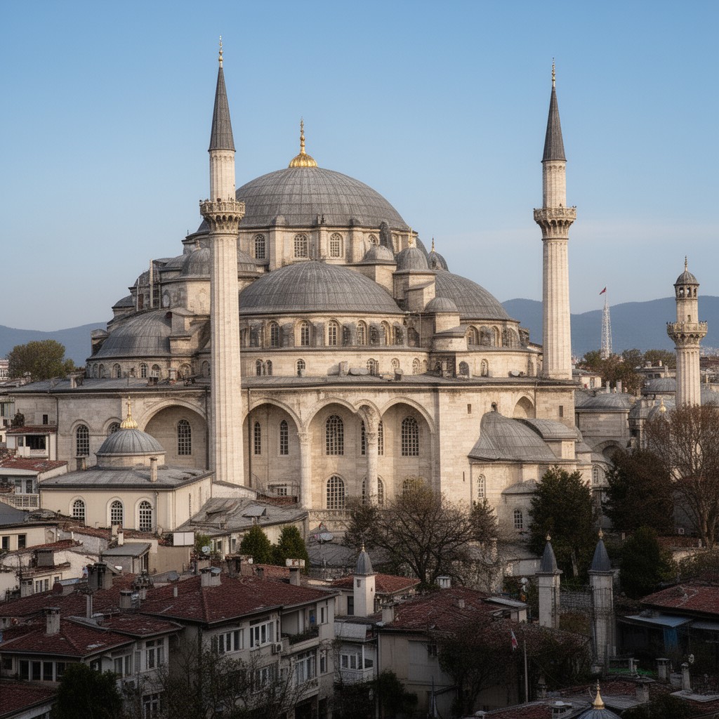 AI-generated illustration of Mihrimah Sultan Mosque