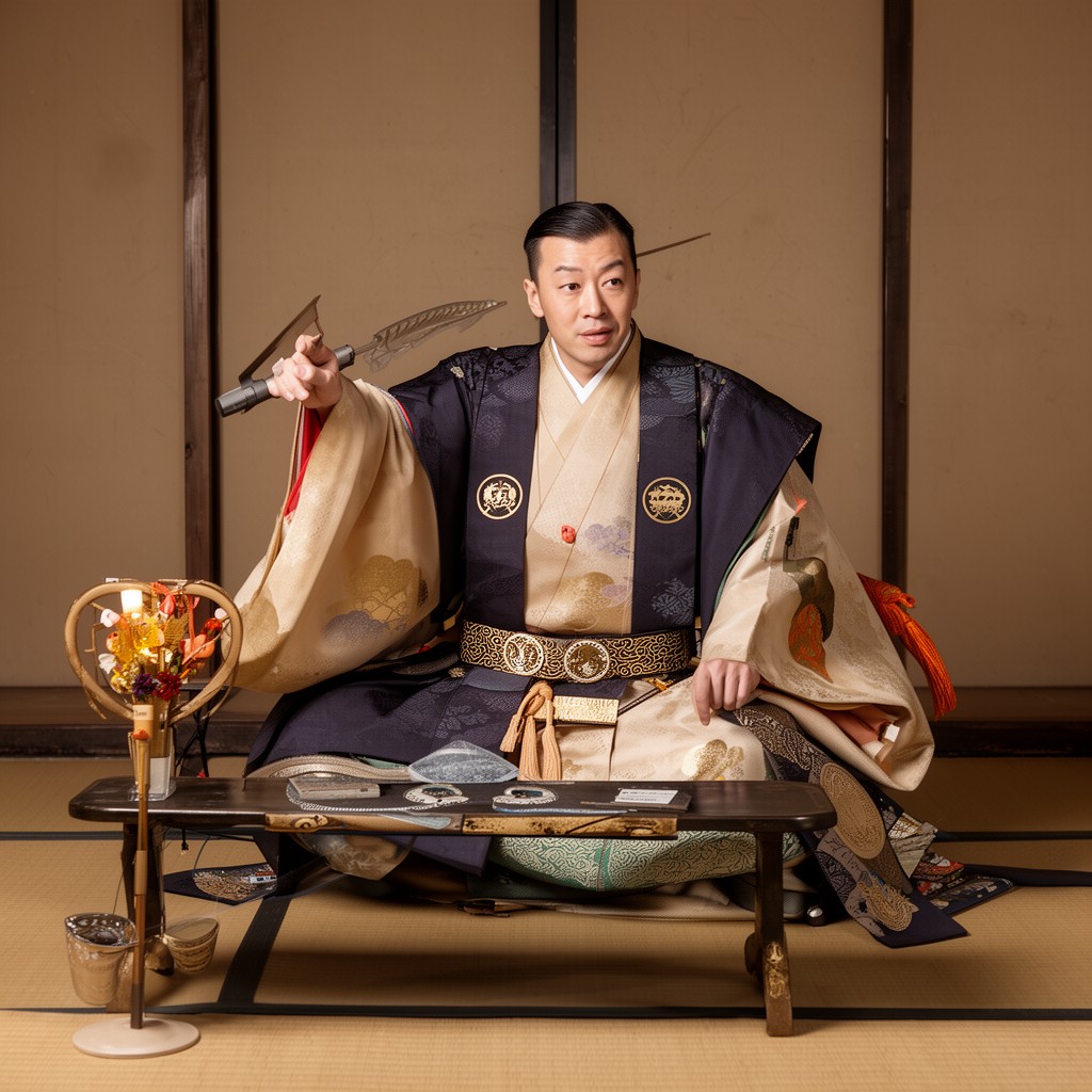 AI-generated illustration of Emperor Kanmu