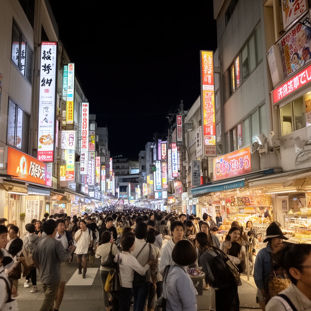 AI-generated illustration of Kokusai-dori