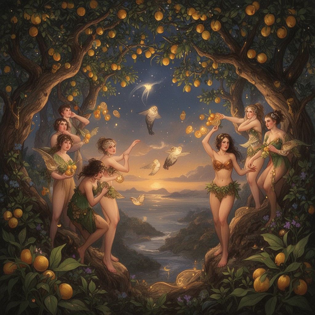 AI-generated illustration of Hesperides