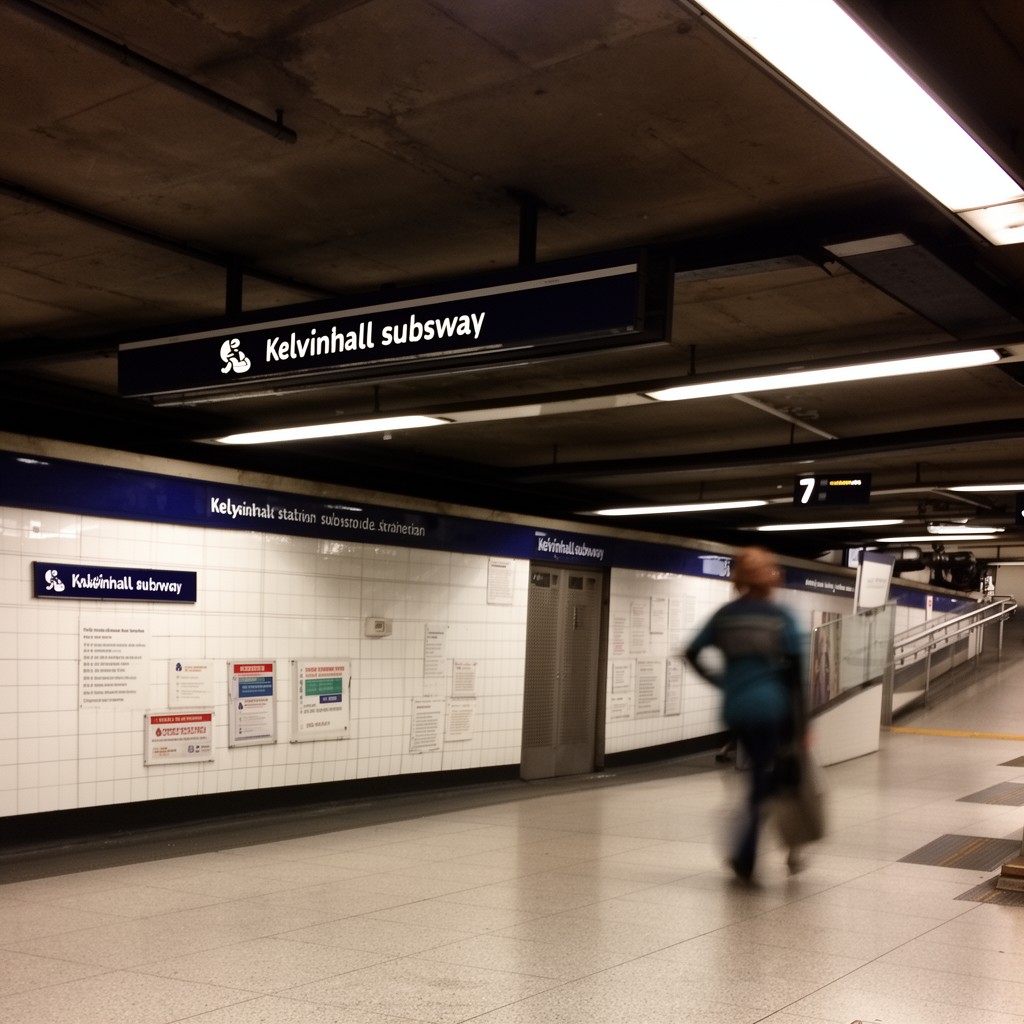 AI-generated illustration of Kelvinhall subway station