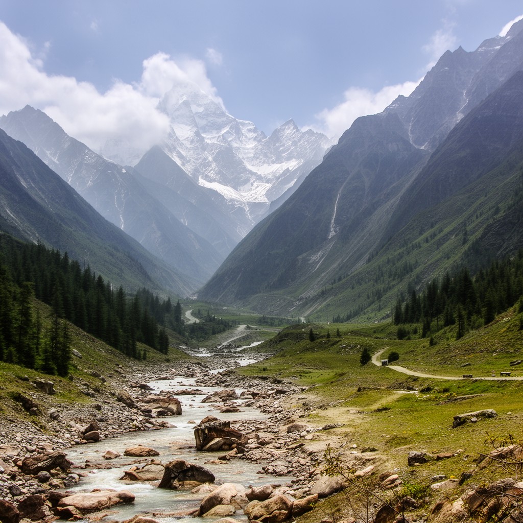AI-generated illustration of Astore Valley