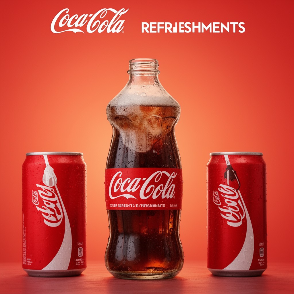 AI-generated illustration of Coca-Cola Refreshments