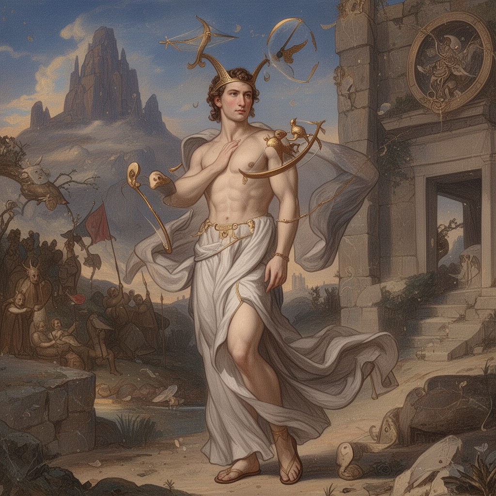 AI-generated illustration of Hermes