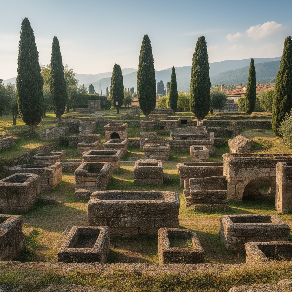 AI-generated illustration of Cerveteri