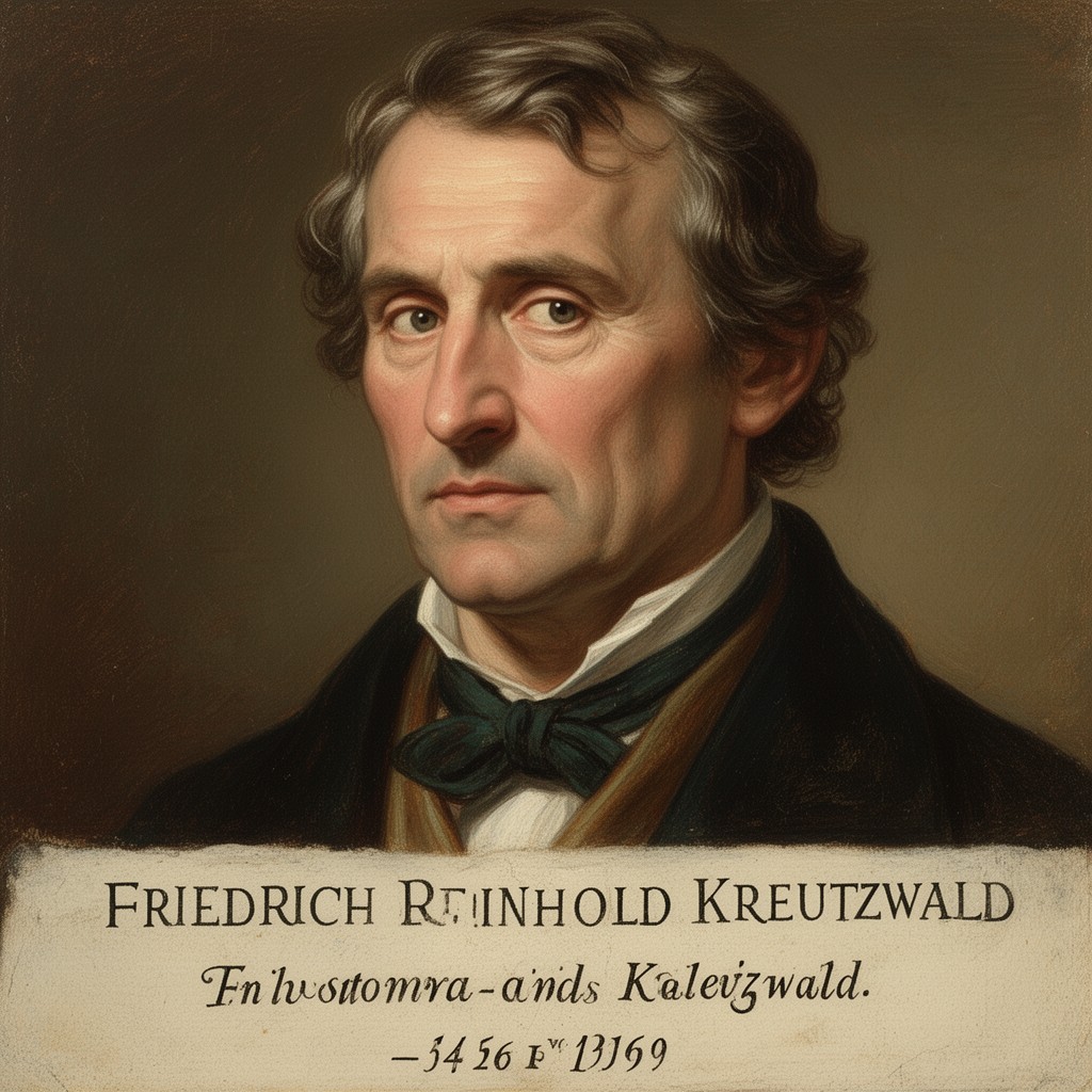 AI-generated illustration of Friedrich Reinhold Kreutzwald