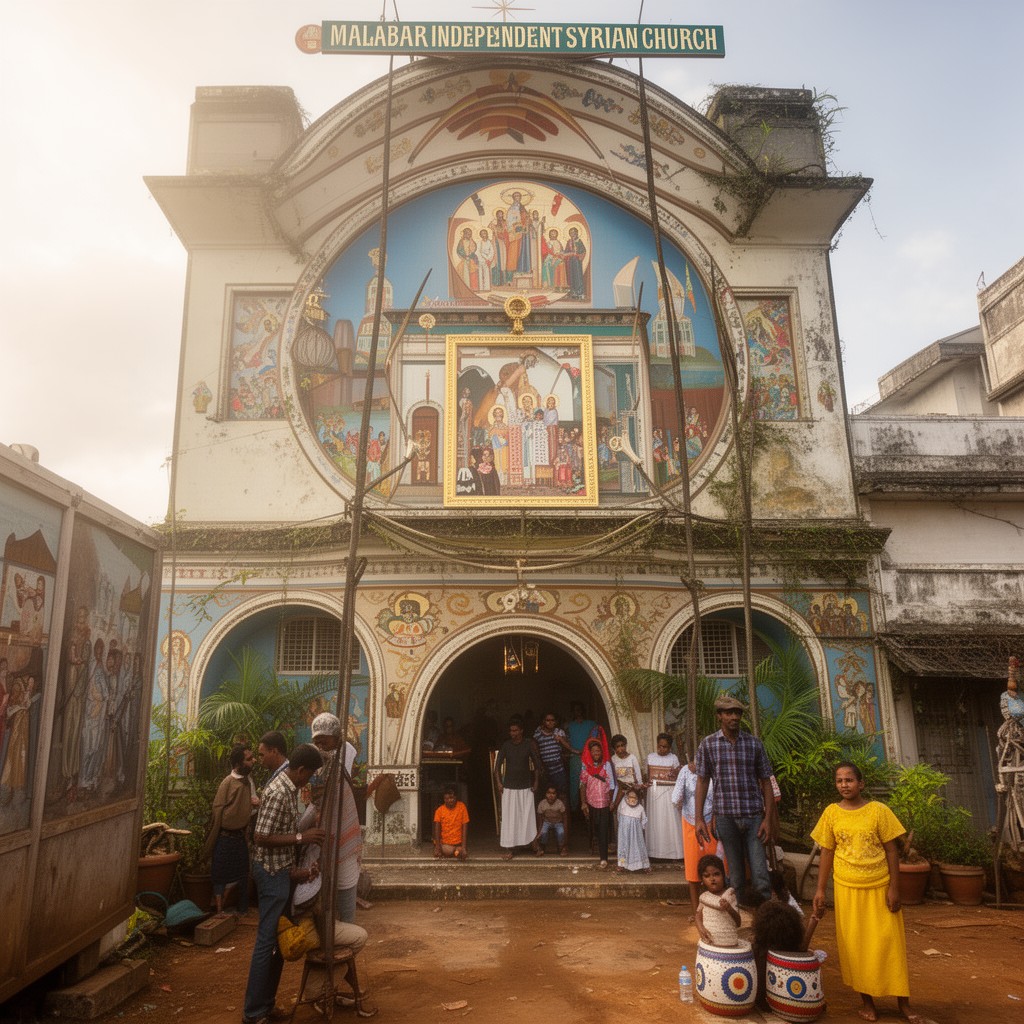 AI-generated illustration of Malabar Independent Syrian Church