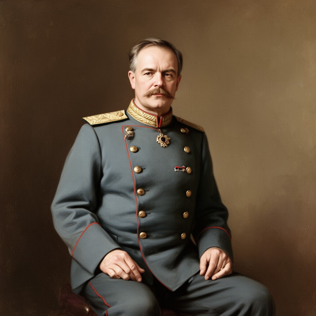 AI-generated illustration of Aleksey Kuropatkin
