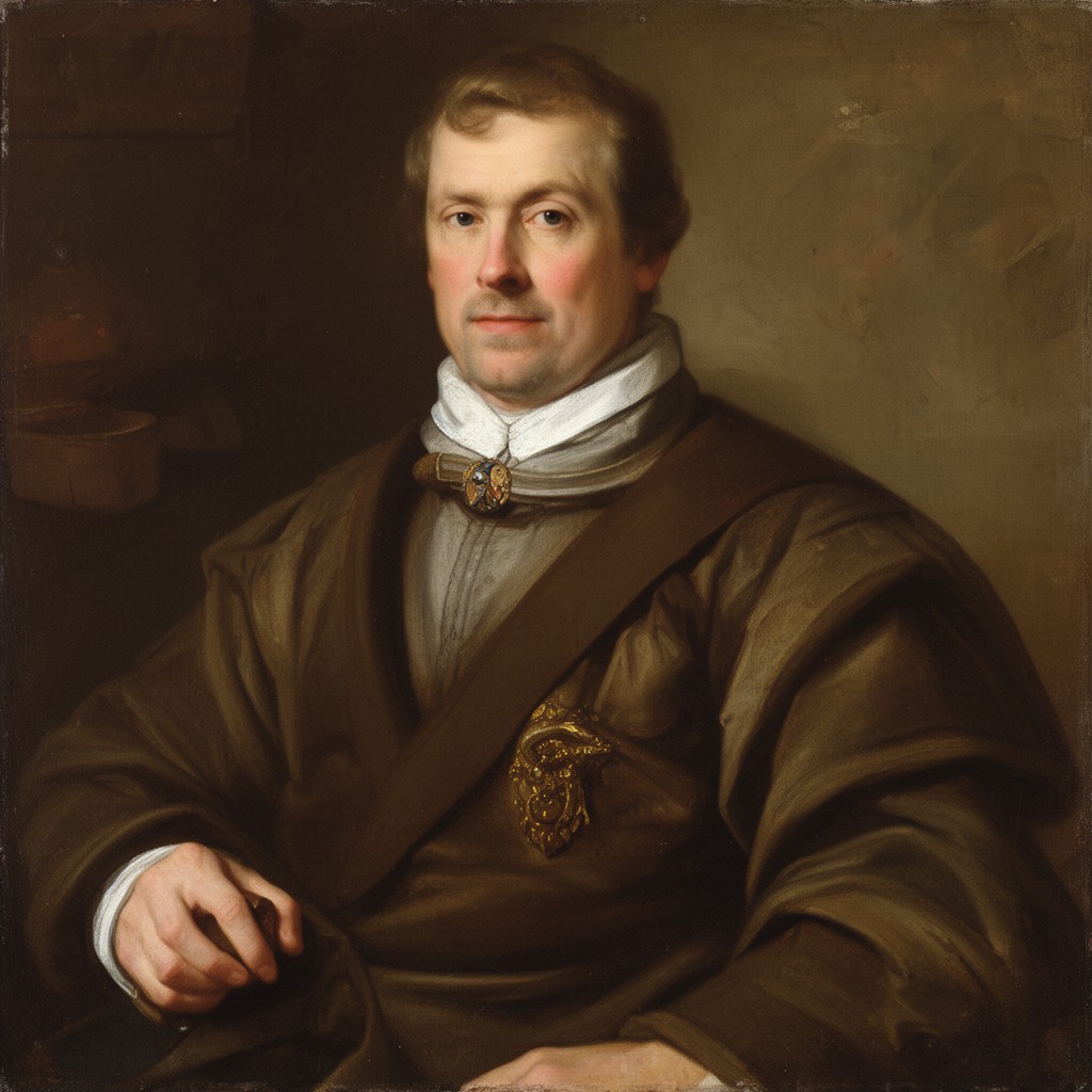 AI-generated illustration of Frans van Mieris the Elder