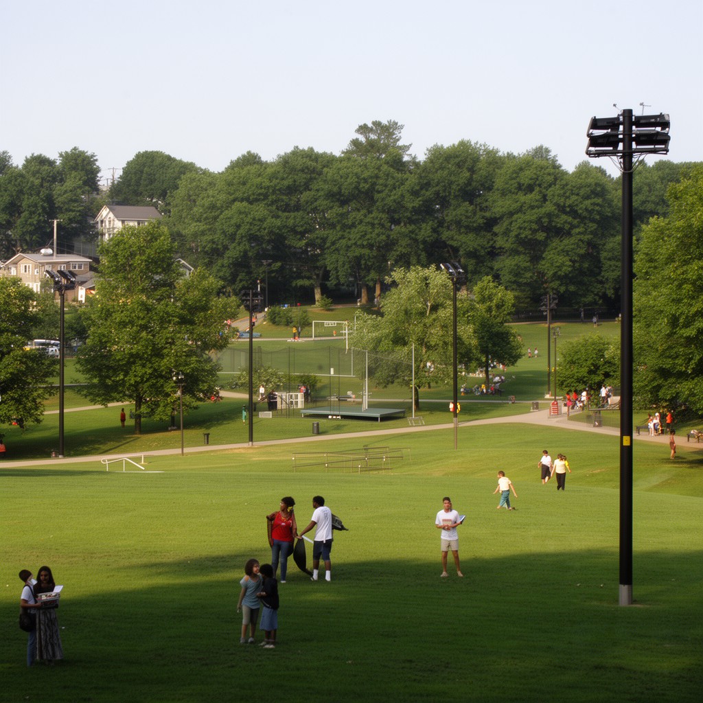AI-generated illustration of Baker Park