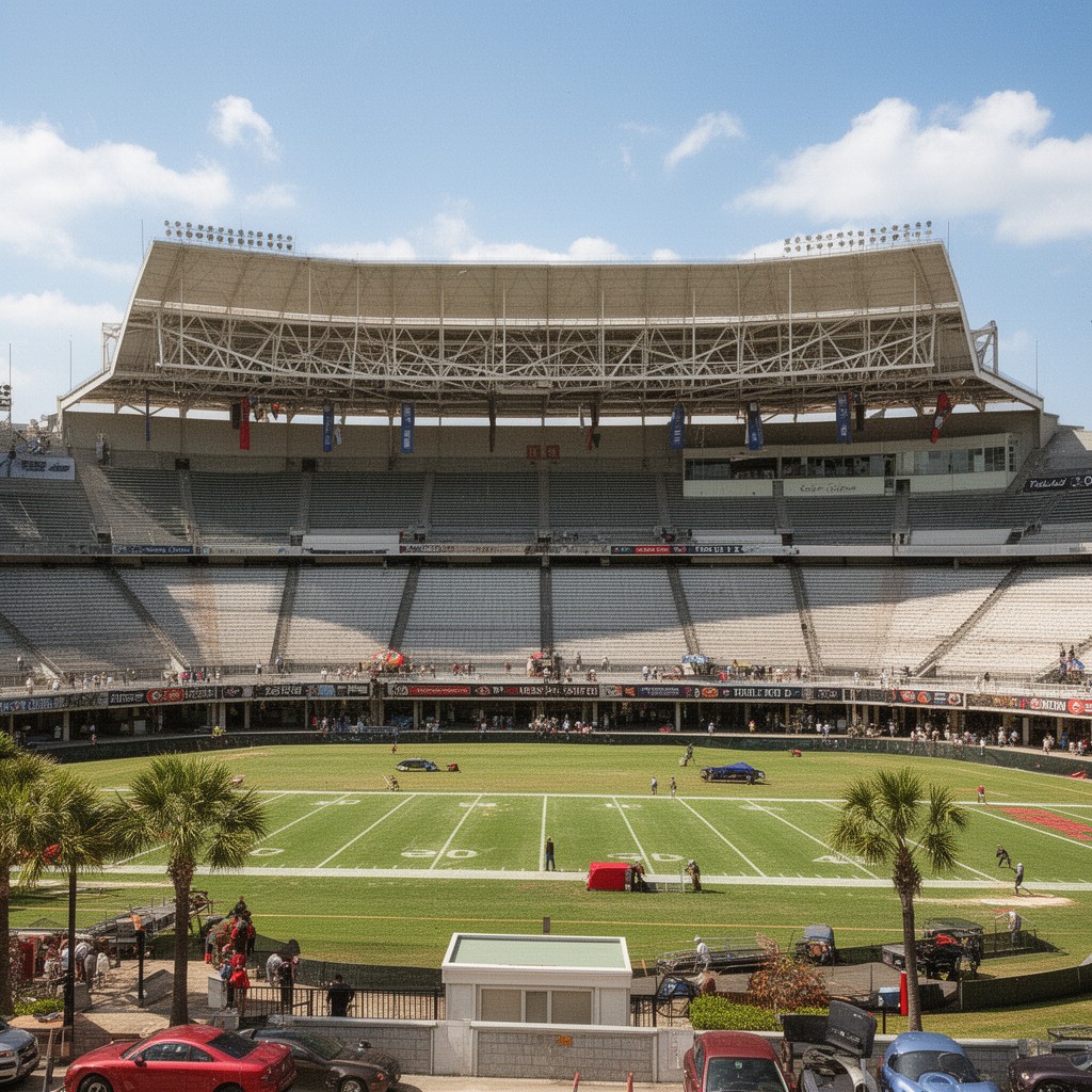 AI-generated illustration of Tampa Stadium