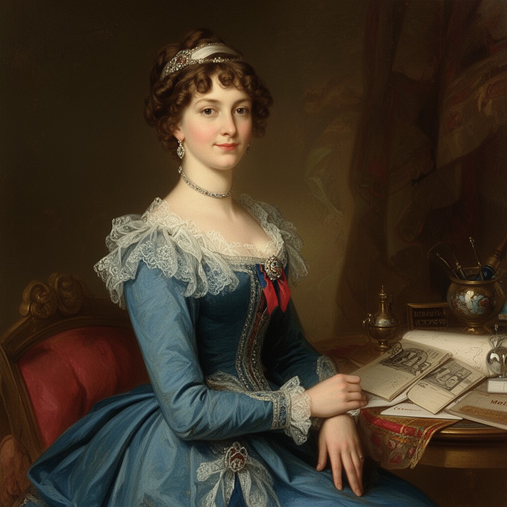AI-generated illustration of Queen Adelaide