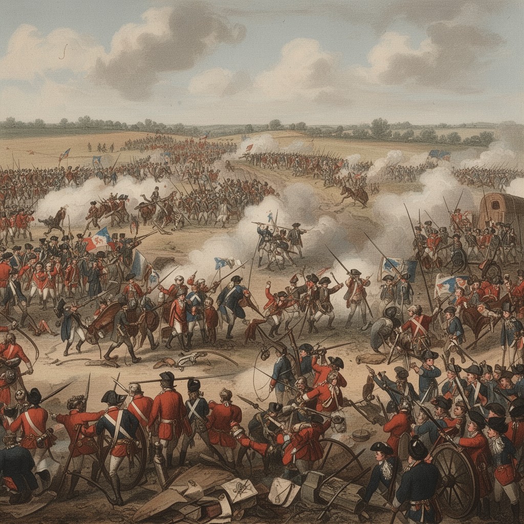 AI-generated illustration of Battle of Langensalza (1761)