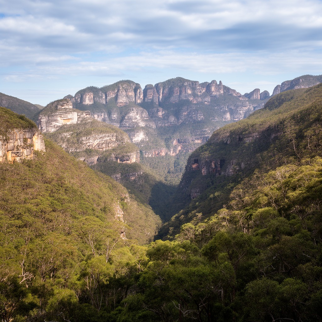 AI-generated illustration of Budawang National Park