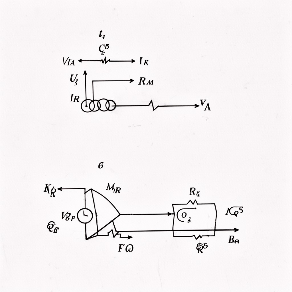 AI-generated illustration of Kirchhoff's circuit laws