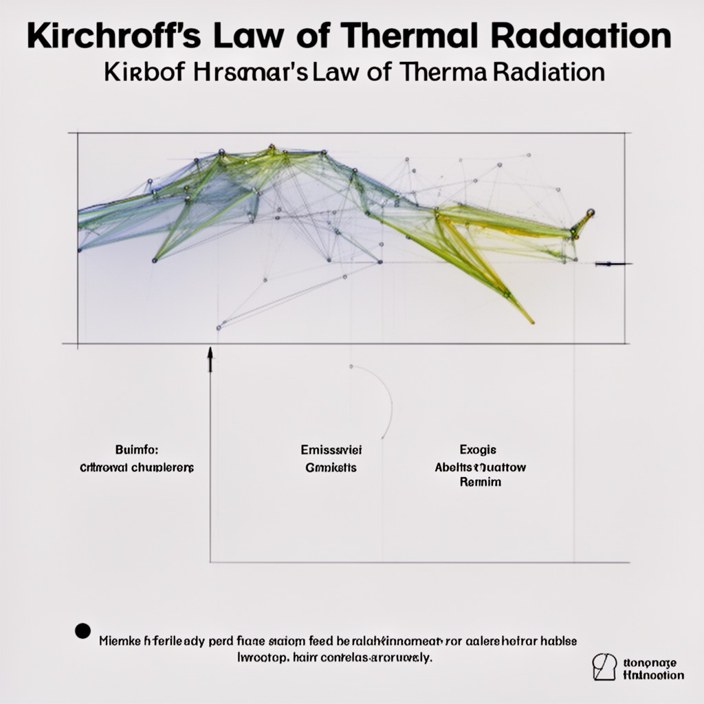AI-generated illustration of Kirchhoff's law of thermal radiation
