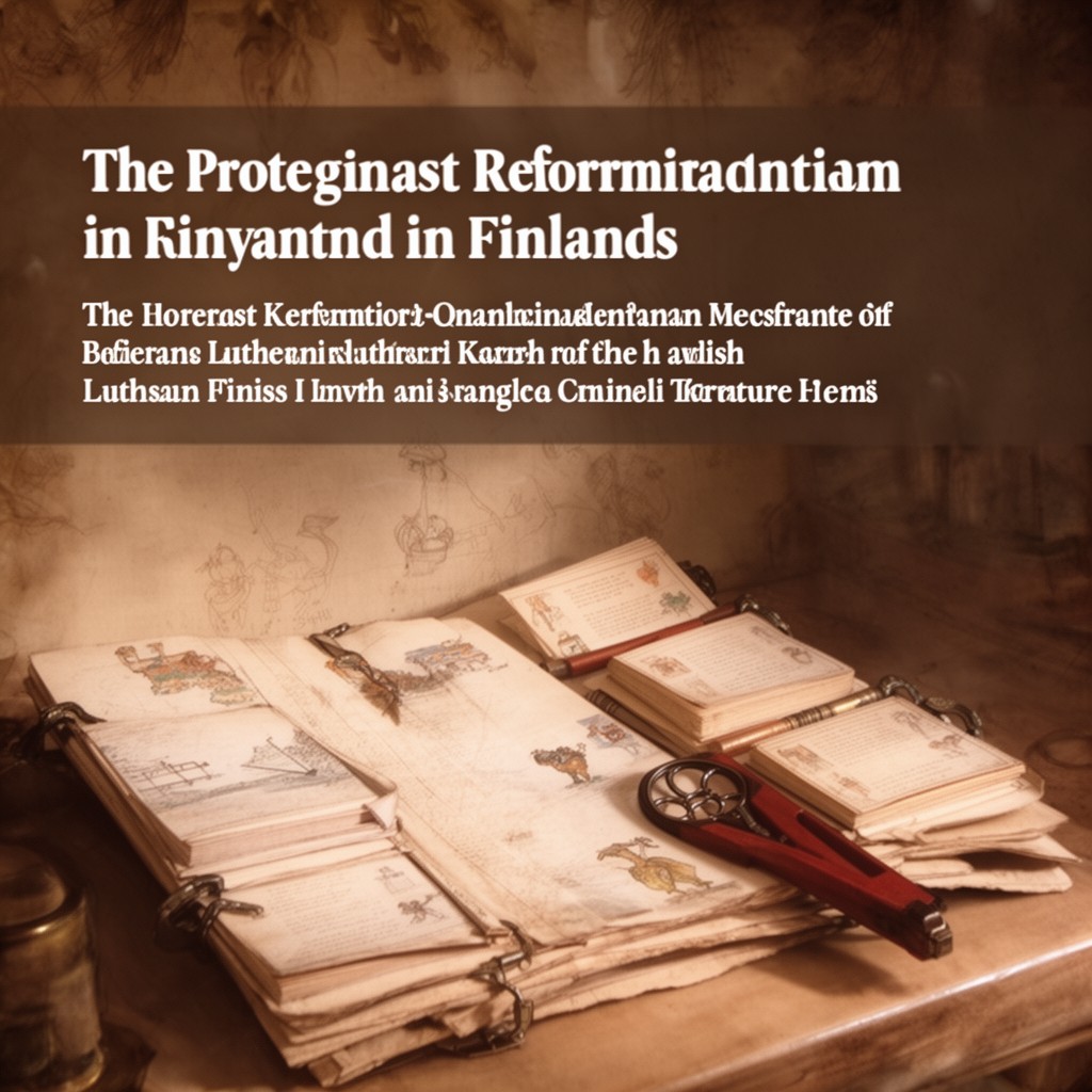 AI-generated illustration of Protestant Reformation in Finland