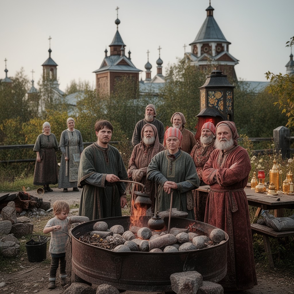 AI-generated illustration of Old Believers