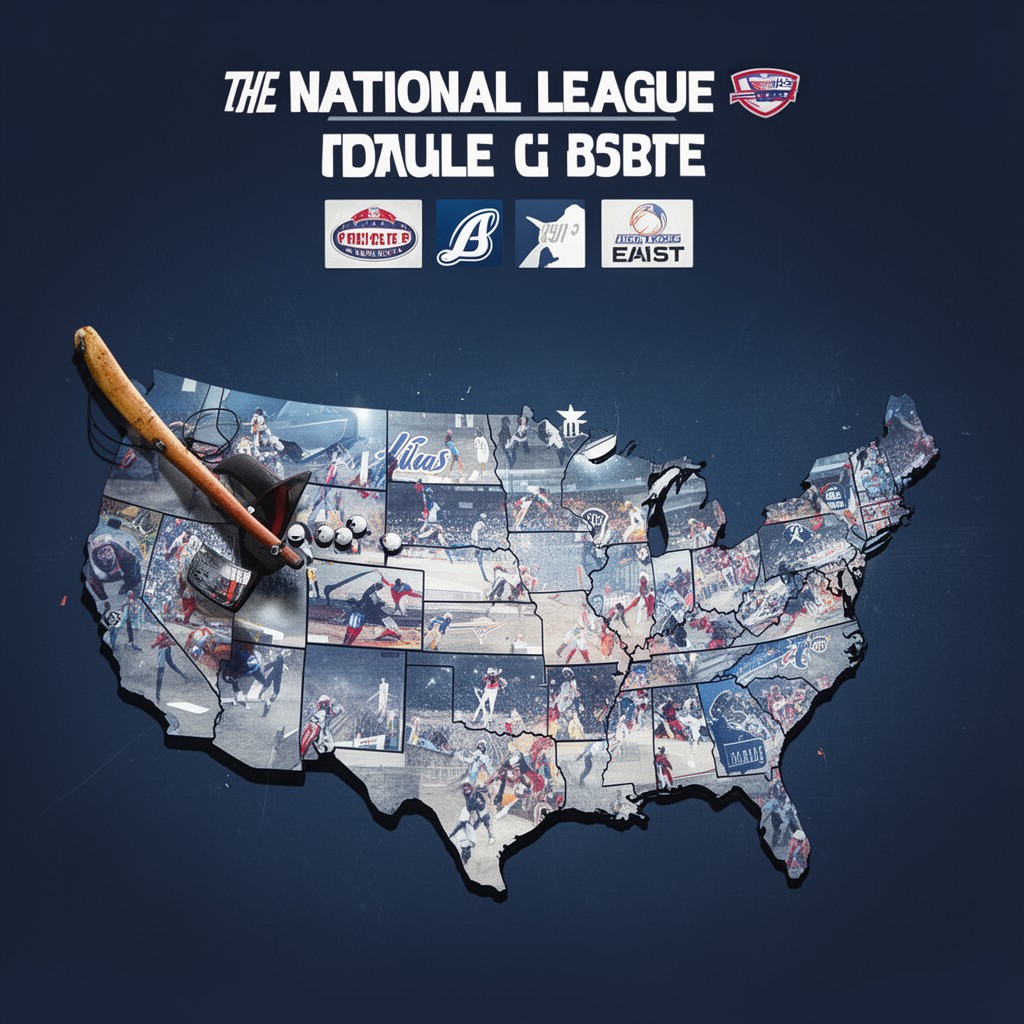 AI-generated illustration of National League East
