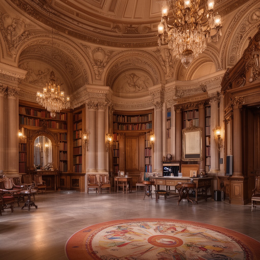 AI-generated illustration of Librarian’s Suite