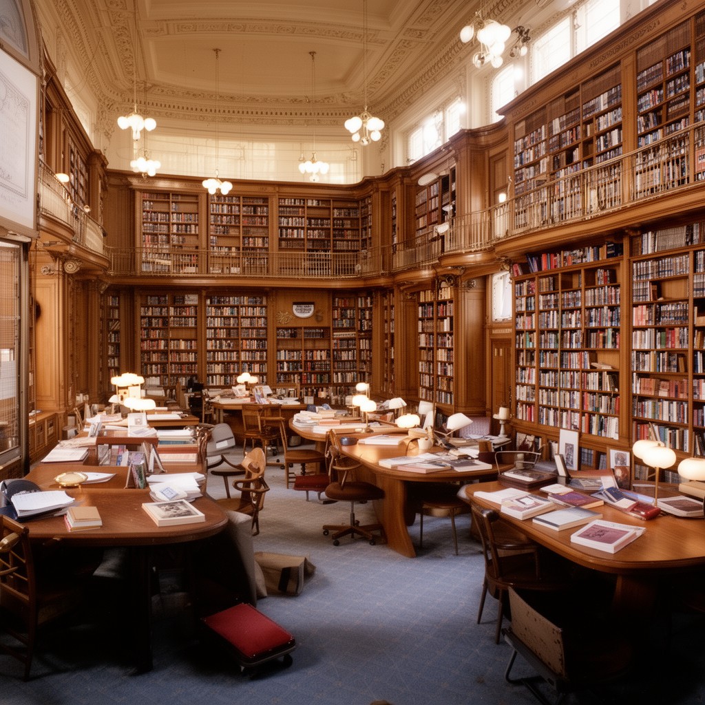 AI-generated illustration of Members of Congress Reading Room