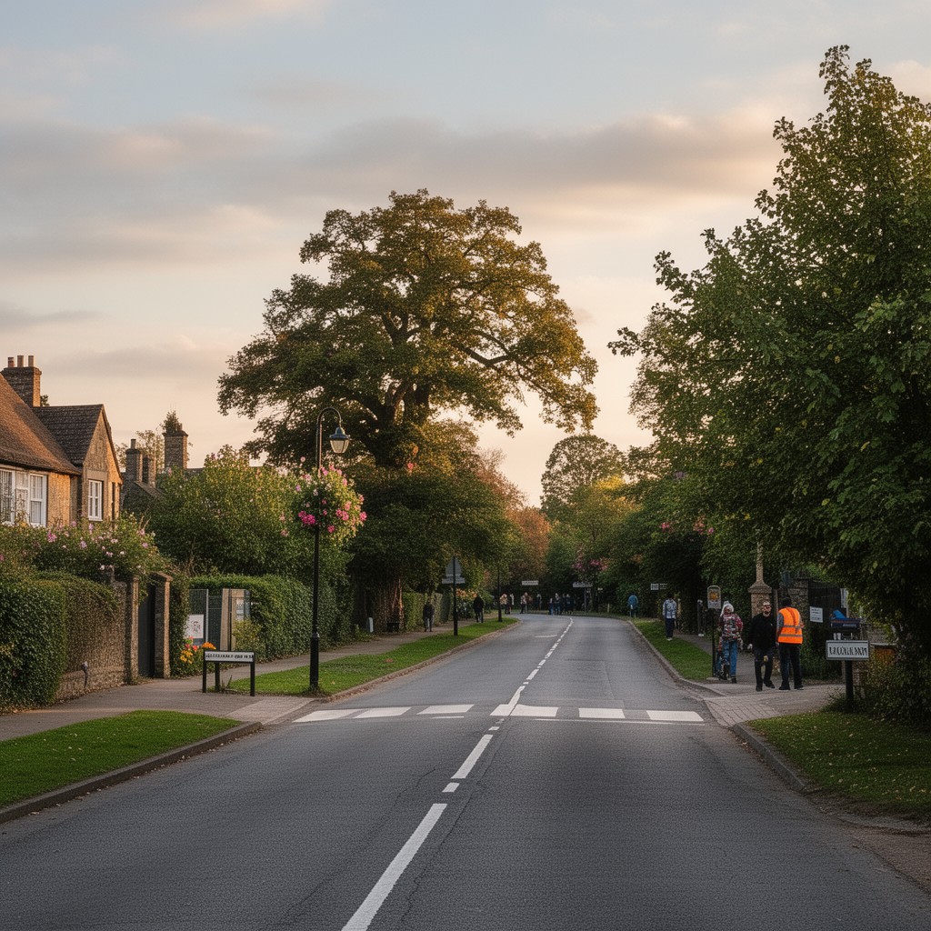 AI-generated illustration of Heslington Lane