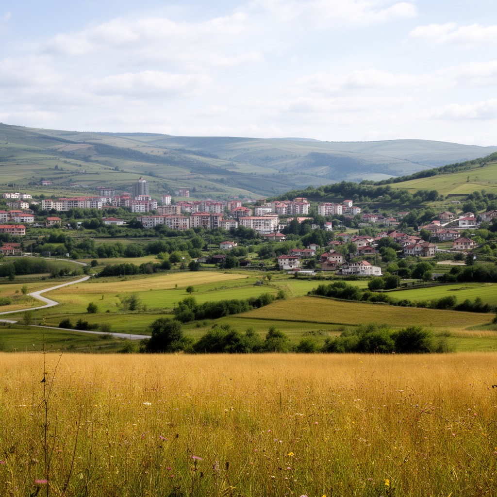 AI-generated illustration of Mačva region