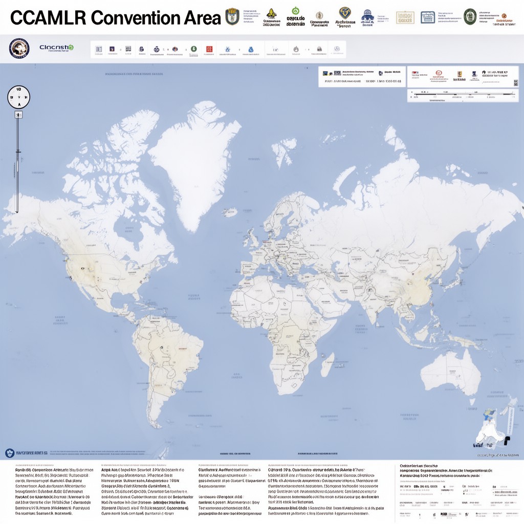 AI-generated illustration of CCAMLR Convention Area