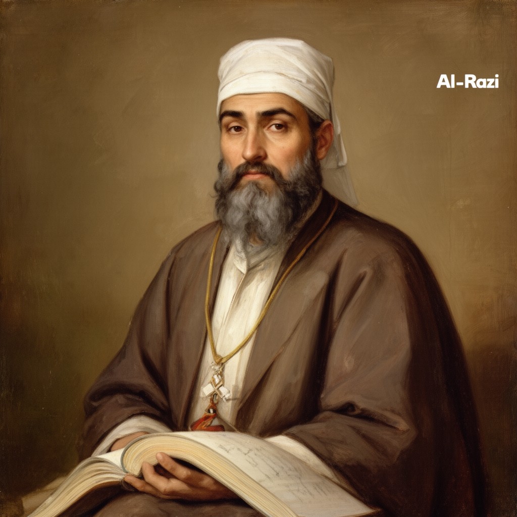 AI-generated illustration of Al-Razi (Rhazes)