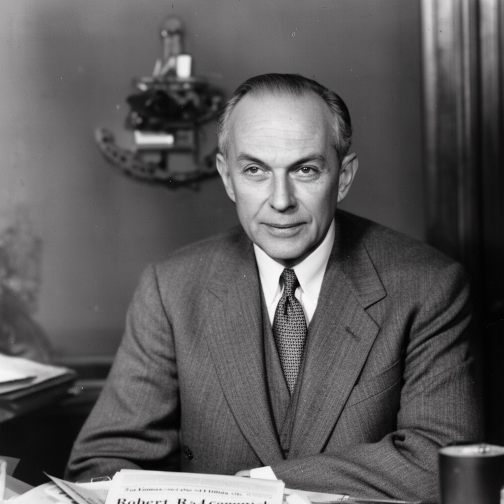 AI-generated illustration of Robert R. McCormick