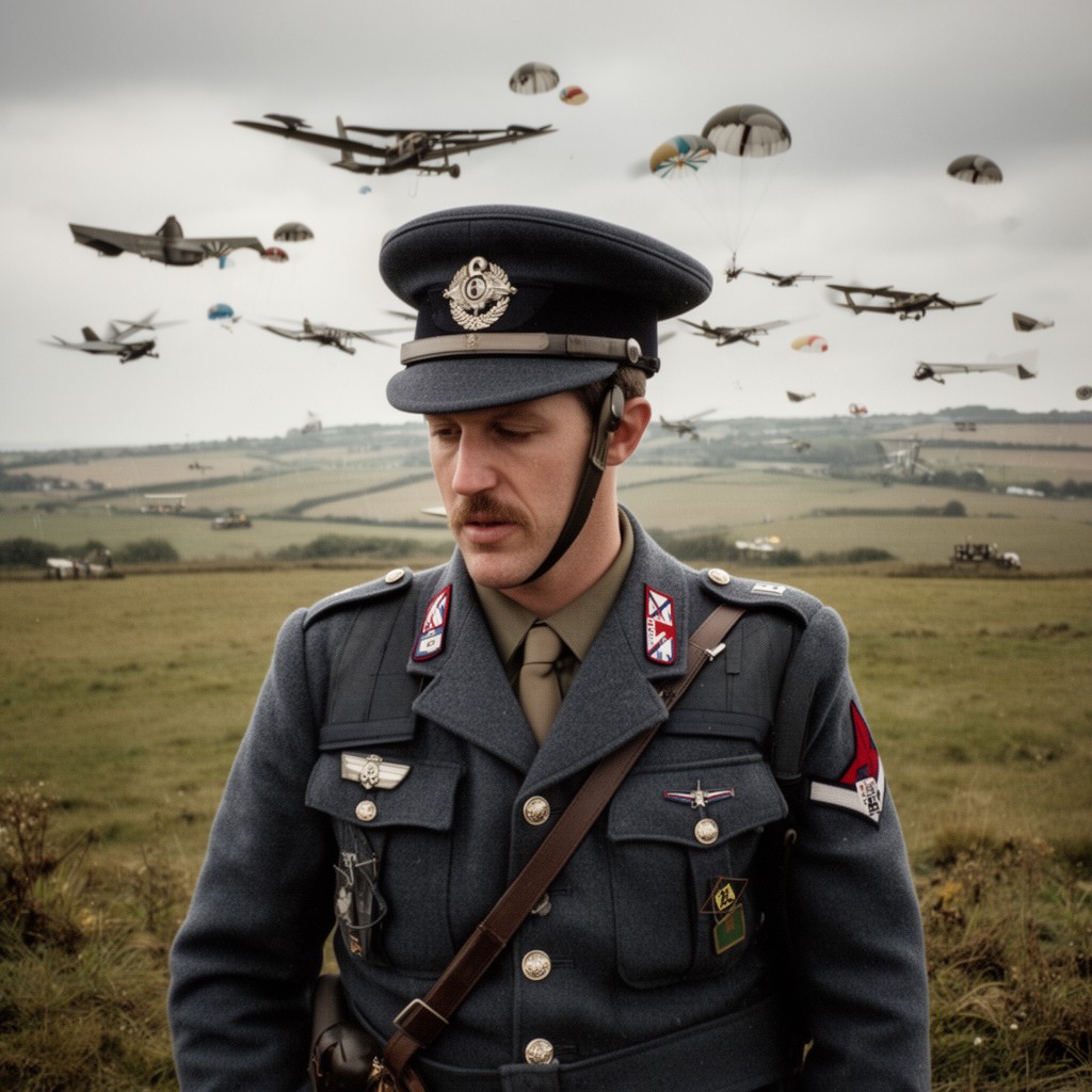 AI-generated illustration of British 6th Airborne Division