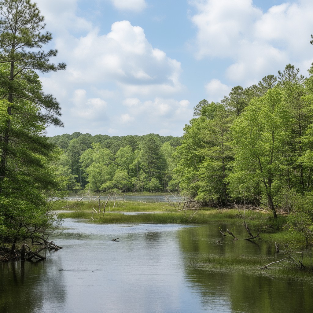 AI-generated illustration of Mattawoman Natural Environmental Area