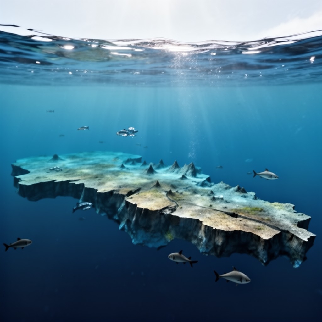 AI-generated illustration of Lord Howe Rise