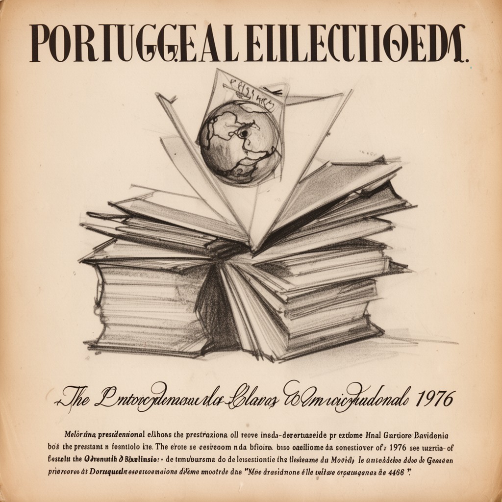 AI-generated illustration of Portuguese presidential election, 1976