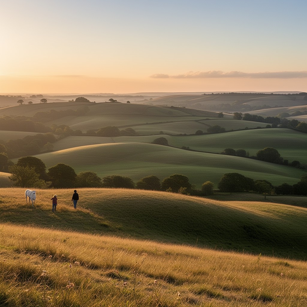 AI-generated illustration of Lincolnshire Wolds