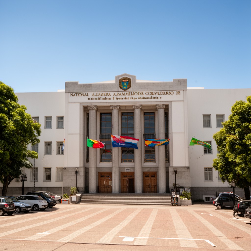 AI-generated illustration of National Assembly of Cabo Verde