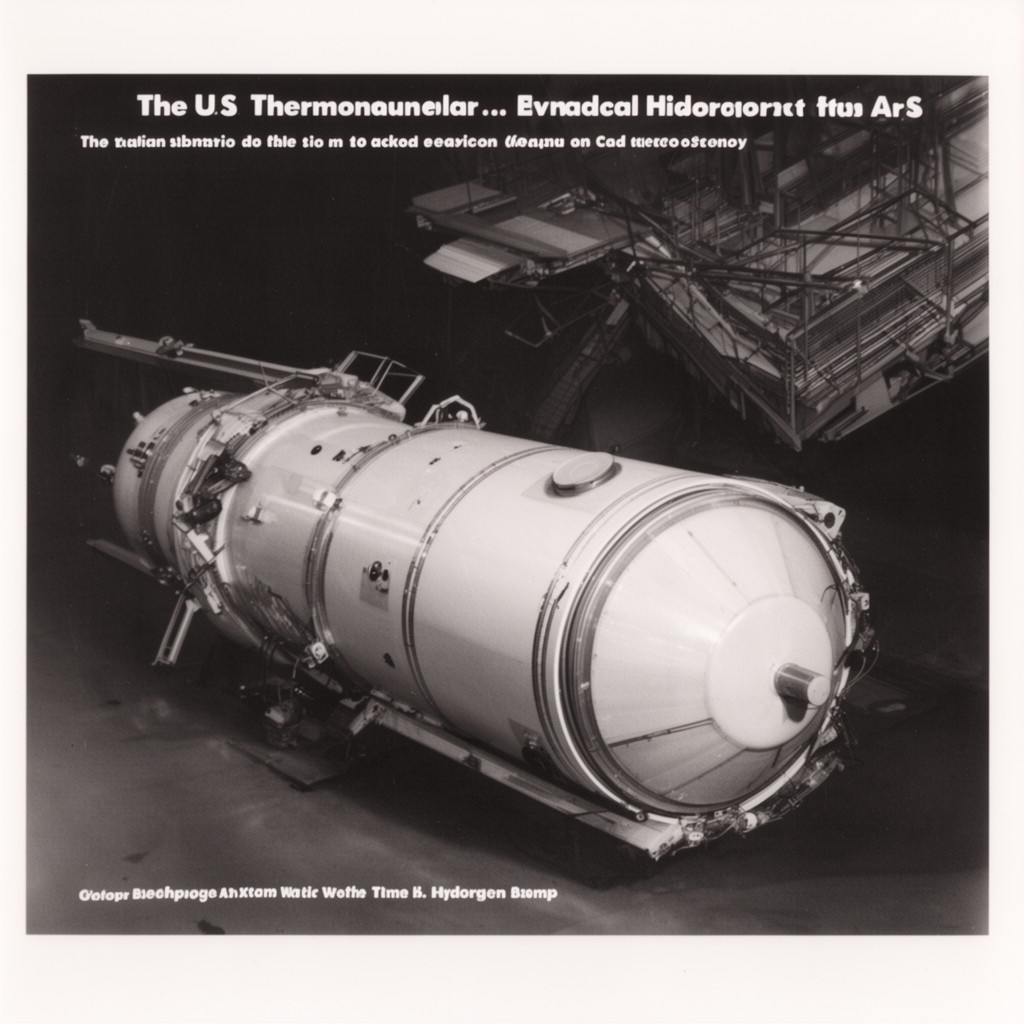 AI-generated illustration of U.S. thermonuclear weapons program