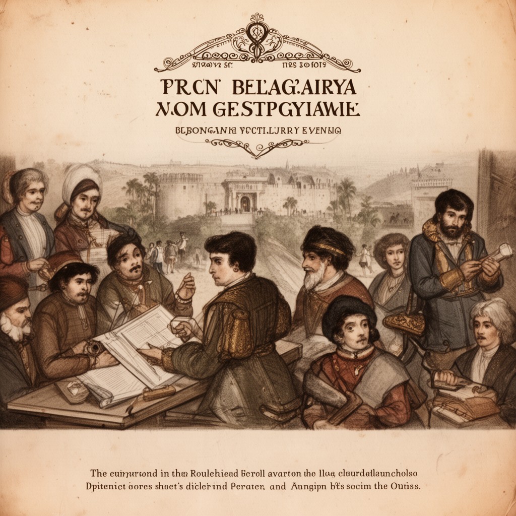 AI-generated illustration of Bulgarian National Revival