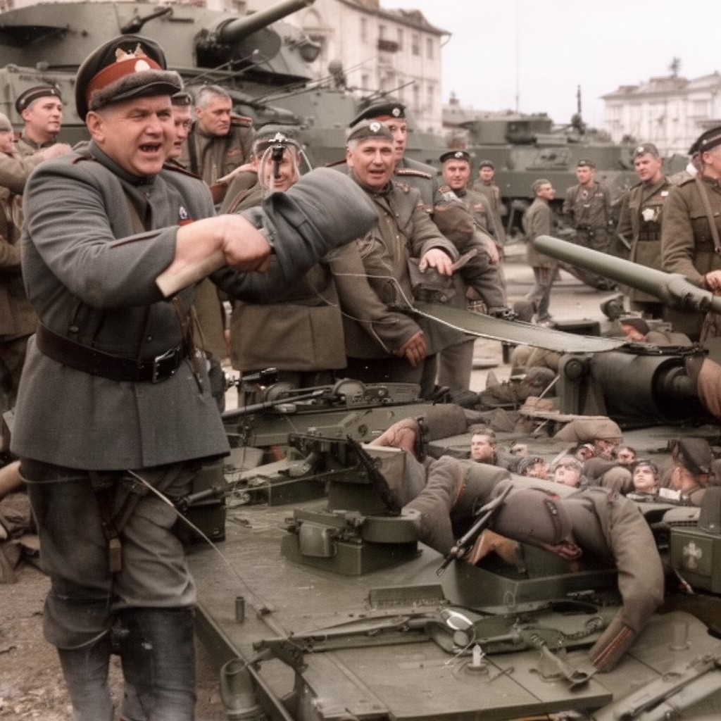 AI-generated illustration of Commander of the Bryansk Front