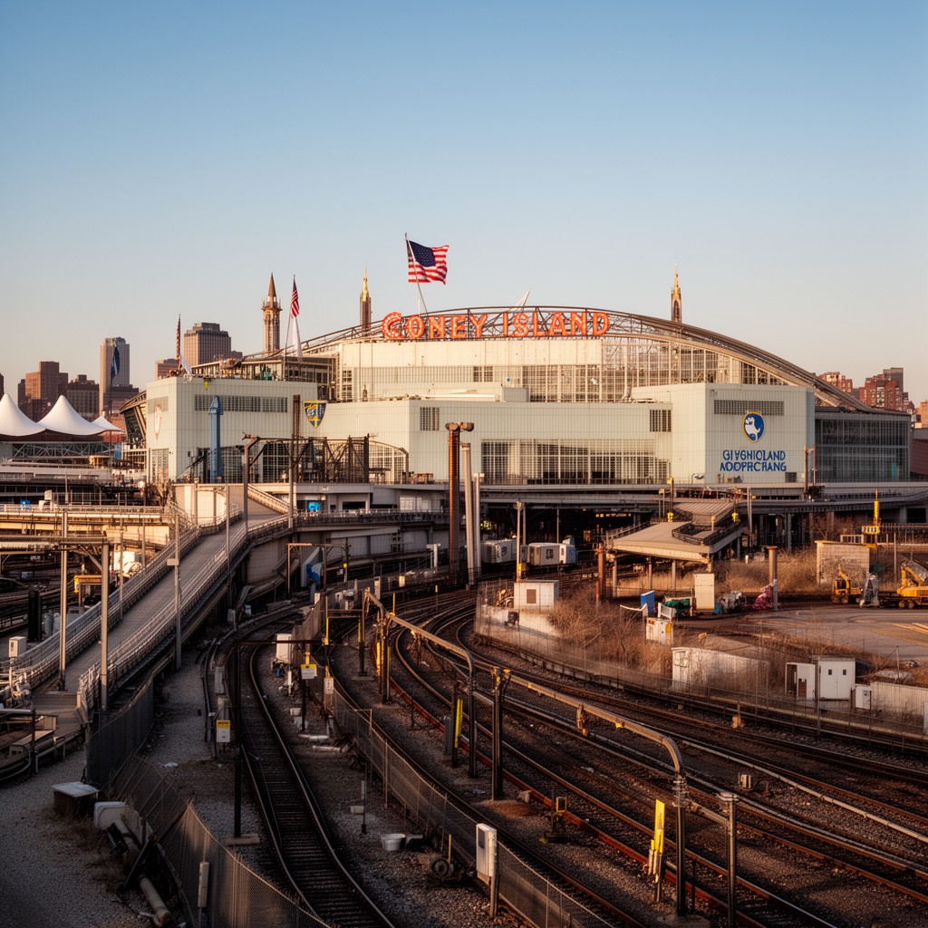 AI-generated illustration of Coney Island Yard